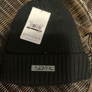 Spyder Charcoal Ribbed Knit Beanie